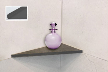 Befliesbare Duschablage - Winkel-R - Anthrazit